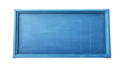 Blue Chalkboard Frame:  A vintage blue chalkboard with a wooden frame, ready for your message. It's a blank canvas for creativity, announcements, or reminders.