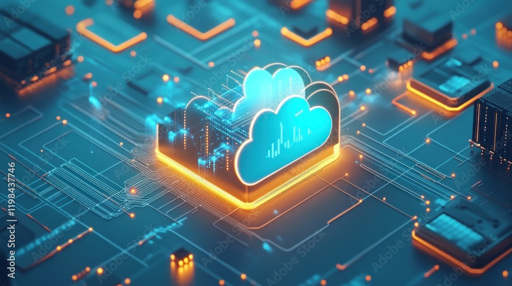 Poster cloud computing: digital data storage and processing on a circuit board
