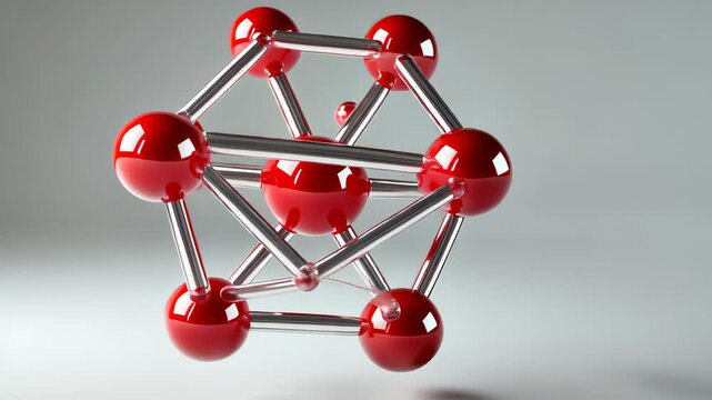 molecule or atom, Abstract structure for Science or medical background, 3d illustration, science, atom, abstract, chemistry, structure, blue, chemical, background