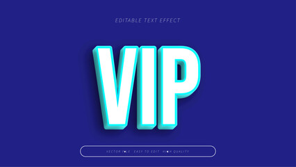 vip editable text effect 3d gradient typography design
