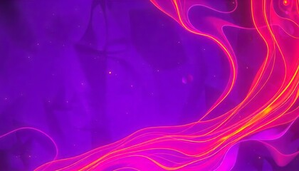 Abstract Purple and Pink Nebula: Cosmic Waves of Light and Color