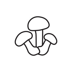 basidiomycota line icon