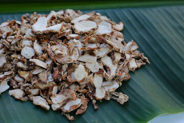Kaempferia galanga rhizome, Dried herb slices