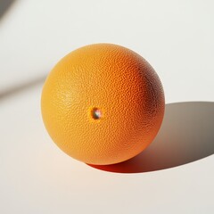 Single orange fruit on white background with subtle shadow.