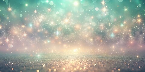 Enchanted Glittering Cosmos A Dreamlike Sparkle Background of Celestial Dust and Shimmering Lights
