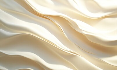 Fototapeta premium Abstract light beige vanilla smooth gradient background, neon highlights texture album cover, minimalistic style, Generative AI