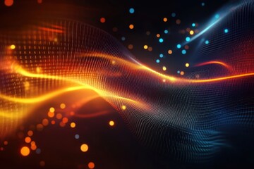 abstract technology background features a dynamic digital graph that symbolizes investment and...
