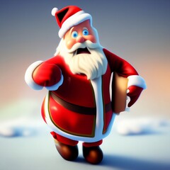 santa claus astonished