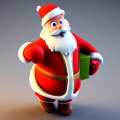 santa claus with gifts