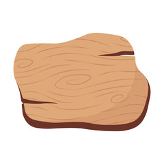 Wooden Sign Board Illustration. Isolated Vector in Cartoon Style