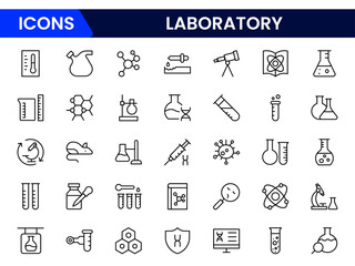 laboratory, research, scientist, experiment, lab, science, chemical, toxic, microscope, Vector illustration