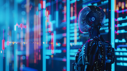 Fototapeta premium Artificial Intelligence Trading Concept