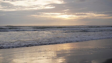 sunset view on the beach