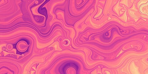 Fototapeta premium Abstract Pink and Purple Swirling Liquid Marble Texture Background