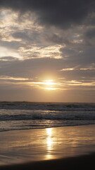 sunset view on the beach