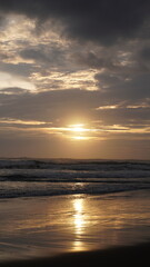 sunset view on the beach