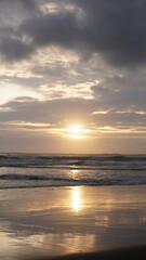 sunset view on the beach