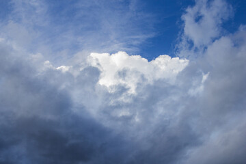 blue sky with clouds