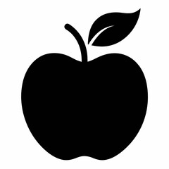 Apple icon vector on white background.