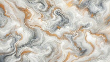 Sophisticated Swirling Marble with Golden Highlights