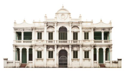 Fototapeta premium PNG Colonial architecture building house.