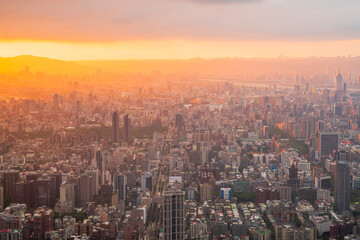 Fototapeta premium 台湾 台北101からの夕景