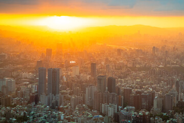 Fototapeta premium 台湾 台北101からの夕景