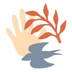 Abstract Matisse Shape. Flat Vector Illustration