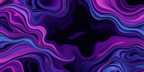 Fototapeta premium Abstract Swirling Purple and Blue Liquid Design for Modern Backgrounds