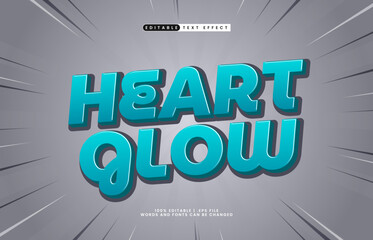 heart glow editable text effect with a love flower and girl text style