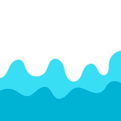 water wave footer abstract