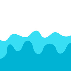 water wave footer abstract