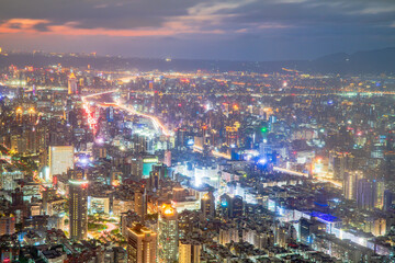 	台湾　台北101からの夜景