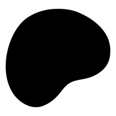 Rough and cute hand-drawn shape (black)