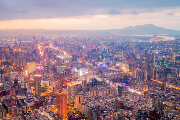 Obraz premium 台湾 台北101からの夜景