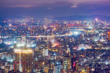 Obraz premium 台湾 台北101からの夜景