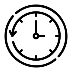timer Line Icon