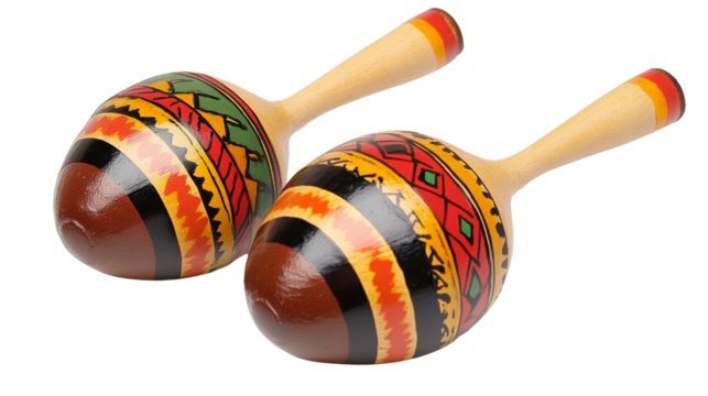 Maracas, isolated on transparent background