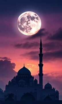 mosque at sunset vibes ramada