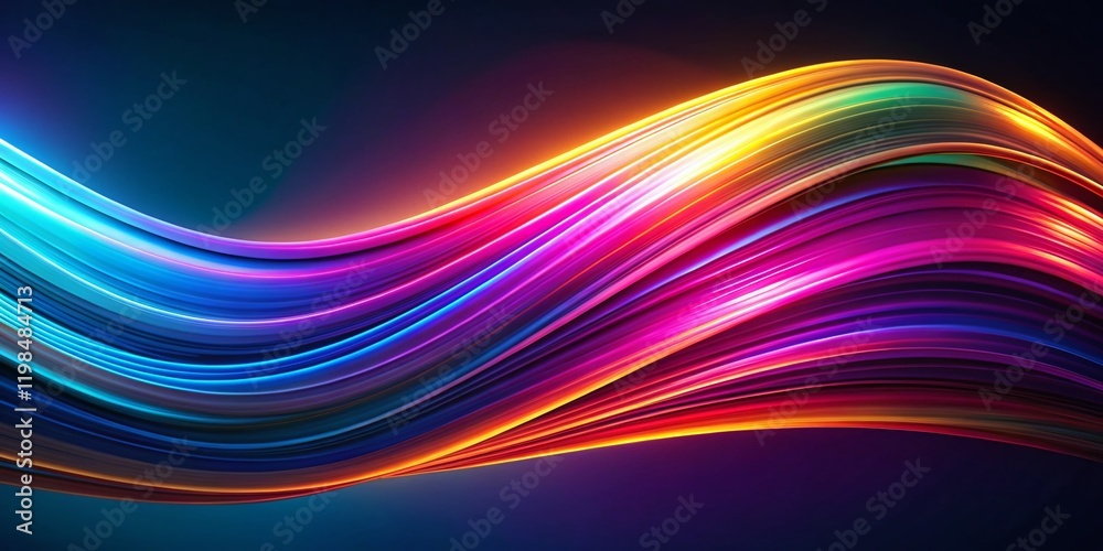 Poster abstract gradient lines background: modern design with copy space