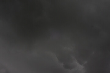 The dark sky with heavy clouds converging and a violent storm before the rain.Bad or moody weather...