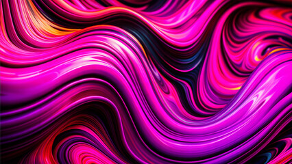 Pink and purple abstract wavy psychedelic design
