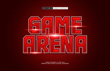 game arena esport text effect editable game and sport text style