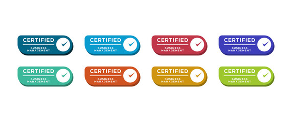 Fototapeta premium Vector illustration of certified company 