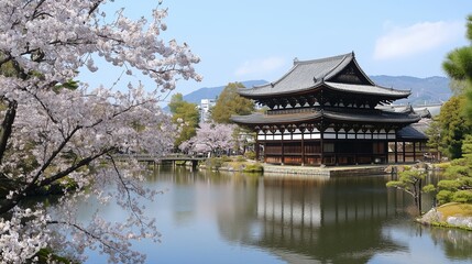 Cherry blossoms in Kyoto City, Japan