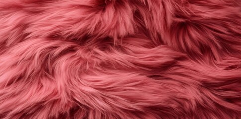 Obraz premium Soft and fluffy pink feather texture with vibrant color, top-down perspective highlighting depth and warmth