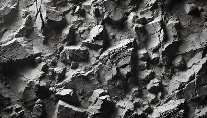 Grayscale Rough Stone Surface with Natural Imperfections
