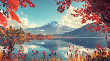 Autumn Lake, Mountain View