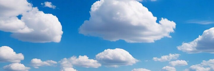 The background of the blue sky with white clouds is very beautiful