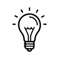"Innovative Light Bulb Vector Icon Set for Ideas and Illumination Designs"